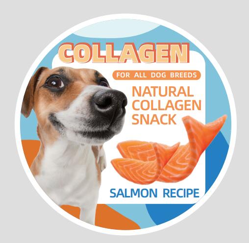 DOGISMILE DELICIOUS COLLAGEN PET SNACK PET FOOD SALMON RECIPE